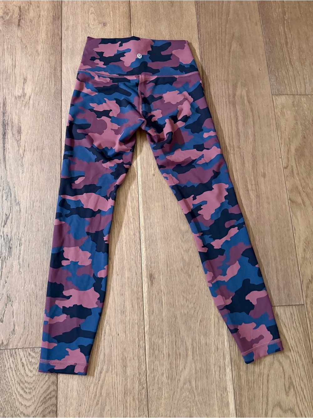 Lululemon Women’s High-Waist Camouflage Leggings - Pink & Blue